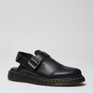 Dr. Martens Jorge II Brando Leather Slingback Mule Clog in black EU42